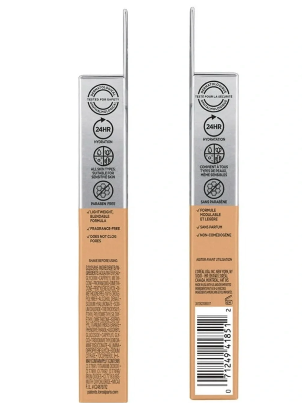 L’Oréal True Match Eye Cream Concealer C5-6 Medium Neutral Beige Makeup Bundle